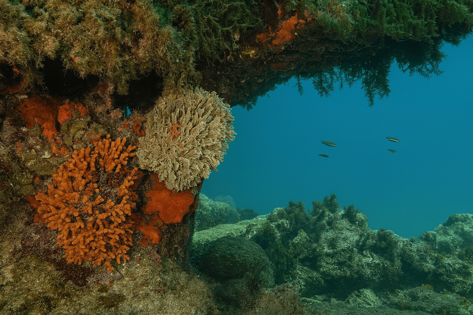Scuba diving at Agni Reef in Corfu