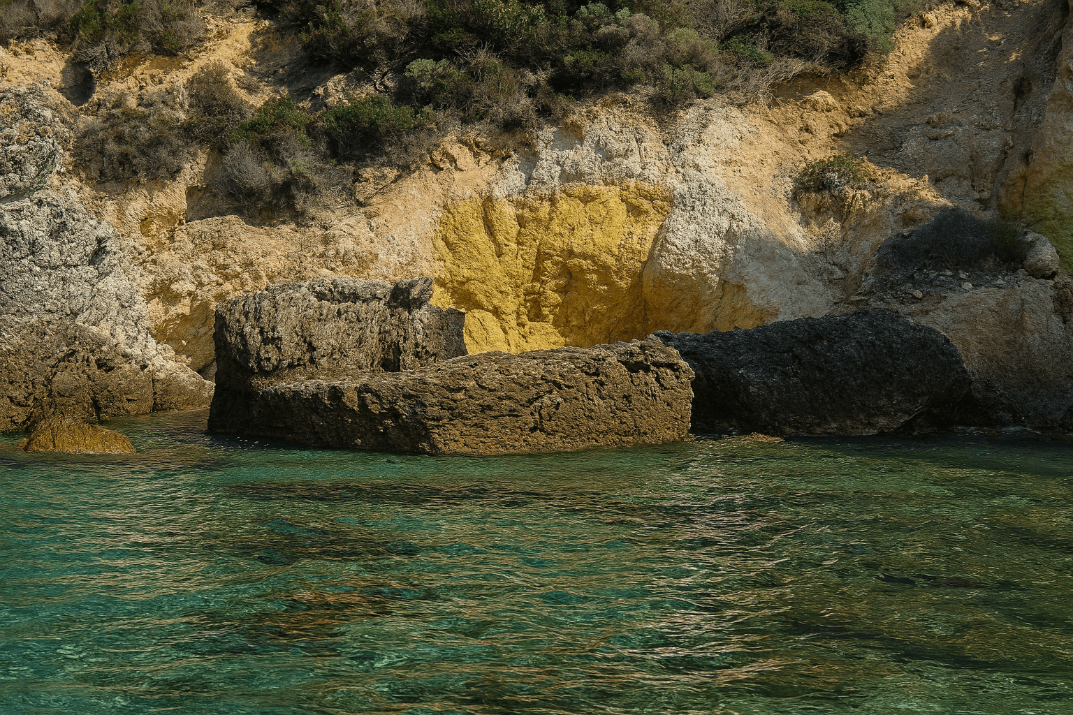 Scuba diving at Scoglio Rosso in Ponza Island